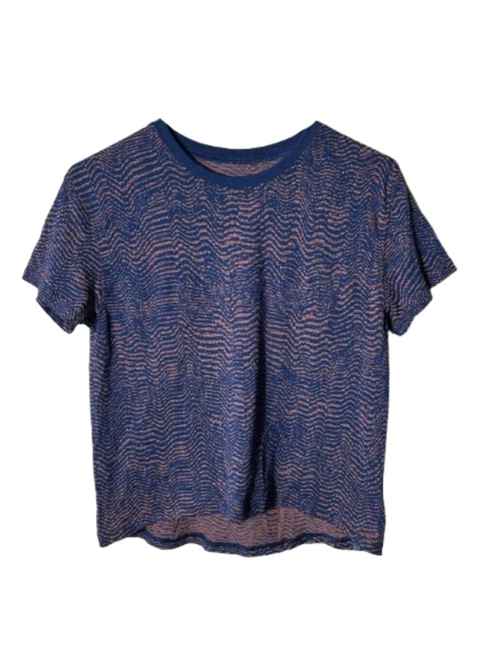 Lululemon train to be ripple wave mineral blue short sleeve tee womens S/M